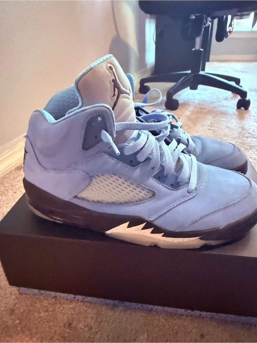 Jordan UNC Light Blue High-Top Sneakers